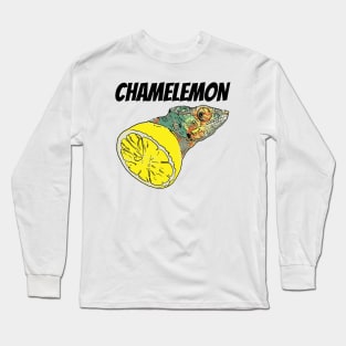 Funny Chameleon Lemon Chamelemon Long Sleeve T-Shirt